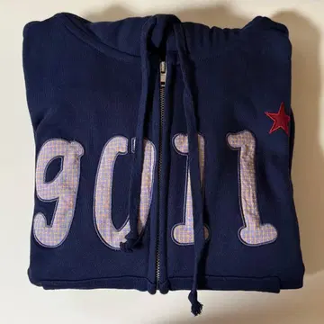 COMMON GULL PRODUCTS 로고 후드티 네이비 S 사이즈