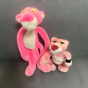 [ 새상품급 ] 핑크 팬서 봉제 인형 2개 세트 귀여운 핑크