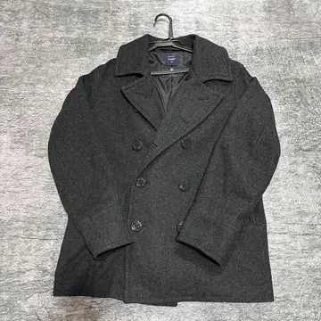 일본제 다크 그레이 울 피 코트