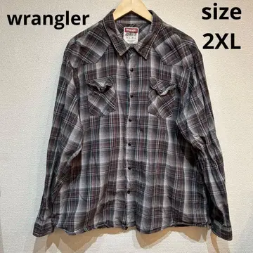 [ 좋은 배색 ] wrangler 웨스턴 셔츠 2XL