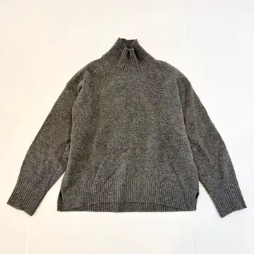 유니클로 UNIQLO 니트 하이넥 스웨터 다크 그레이 M
