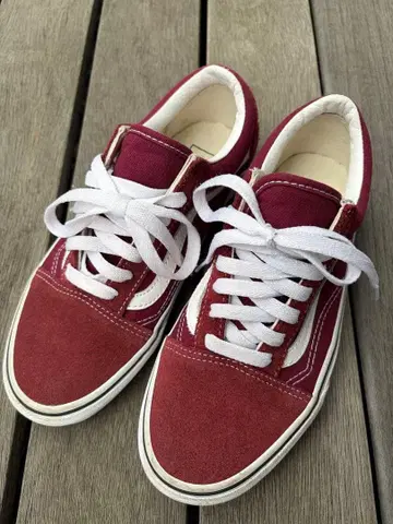 [ VANS ] 올드스쿨 24.0cm 반스 레드 크림슨