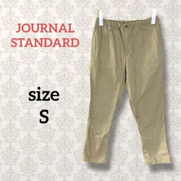 저널 스탠다드 [ S ] 코튼 크롭 팬츠 베이지 캐주얼