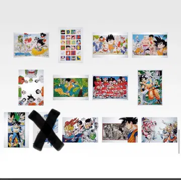 제일복권 드래곤볼 H상 토리야마 아키라 컬러 아트 클리어 포스터 12장