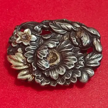 앤티크 금공 국화 문양 오비 고정 띠 약 6g