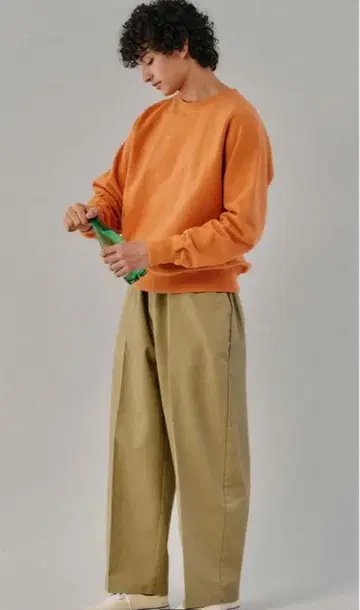 Dickies 비샵 별주 와이드 치노 슬랙스 베이지 M