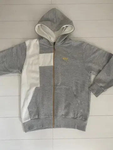 [ 미사용 ] 크로스 패턴 그레이 후드티 LL