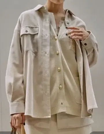 이지케어 코듀로이 셔츠 글로벌 워크 아이보리 M 사이즈