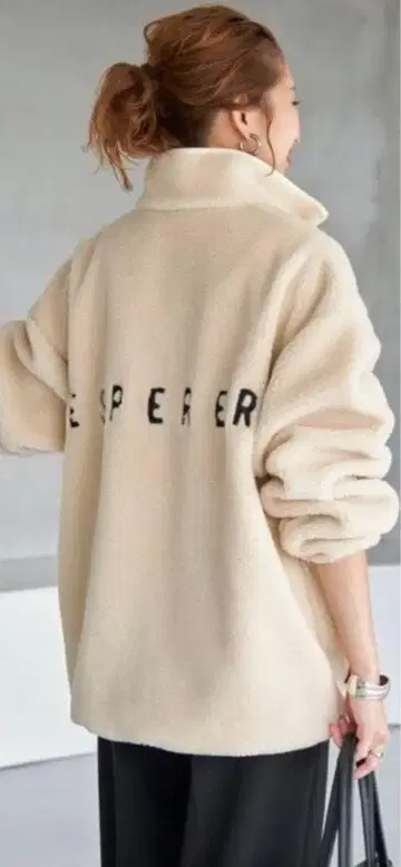 스픽앤스팬 하프 지퍼 보아 블루종