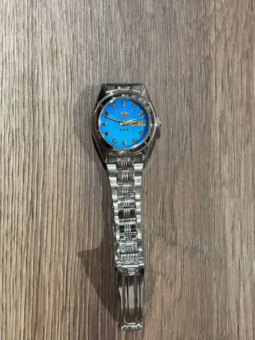 오리엔트 쓰리스타 크리스탈 SAB06006D8-B 파랑 다이얼