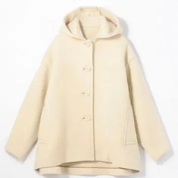 TOMORROWLAND 후드 부착 울 코트 새상품급