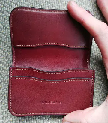 와일드 스완스 카드 케이스 제너럴 버건디