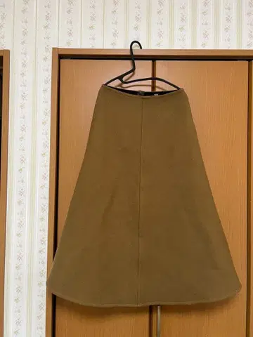 yeleve 브라운 플레어 스커트