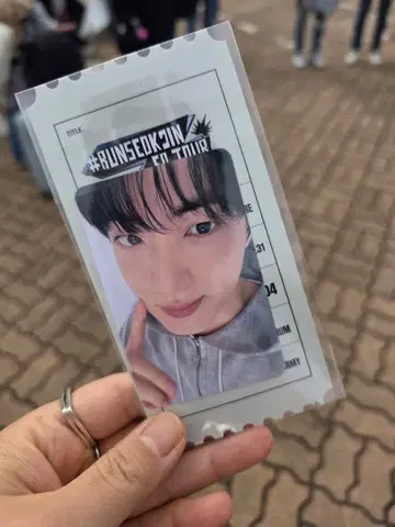 BTS 진 Runseokjin 앙코르 ARMY ZONE 트레이딩 카드