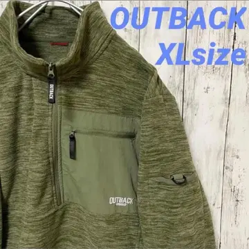[ OUTBACK ] 하프 집업 후드티 남성용 XLsize 그린