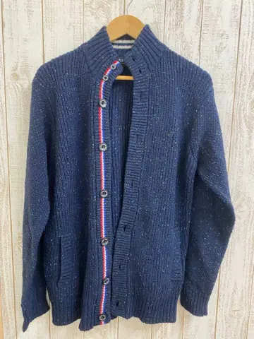 BEAMS HEART 네이비 니트 가디건 L