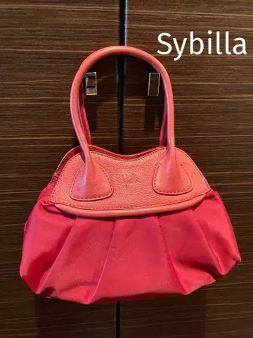 Sybilla 프릴 디자인 핸드백 레드
