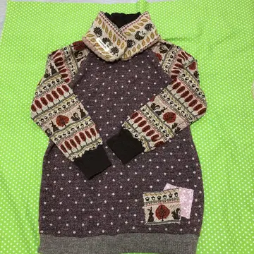 새상품 핸드메이드 북유럽 다람쥐 니트 튜닉