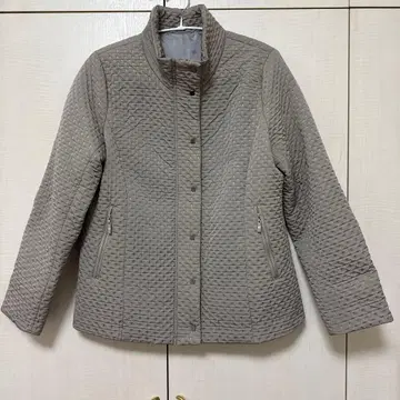 그레이지 퀼팅 숏 자켓