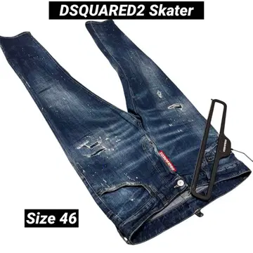 디스퀘어드 DSQUARED2 스케이터 진 데님 페인트