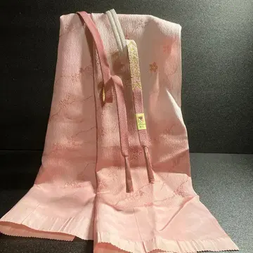 기모노용 허리띠 오비 장식 천 2종 세트 핑크 금