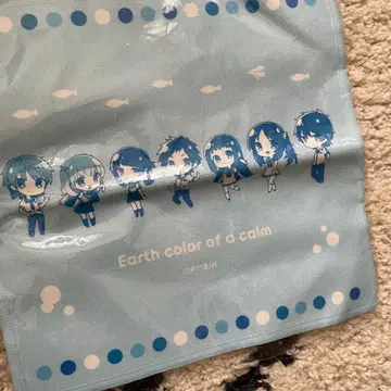 잔잔한 내일로부터 바다색 순회 핸드 타월