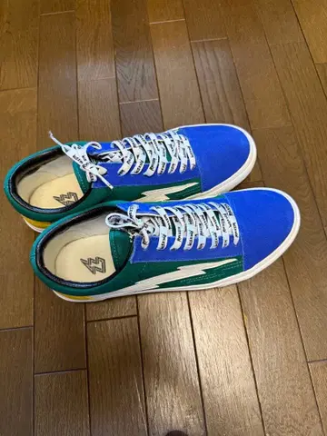 Revenge storm 로우컷 스니커즈 파랑/그린/노랑