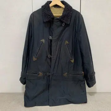 선착순 네이비 모즈 코트 플리스 옷깃