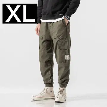 카고 팬츠 재규어 팬츠 워크 팬츠 스트릿 카키 XL 사이즈 5