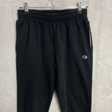 챔피온 자수 로고 블랙 스웨트 팬츠 구제 의류 M