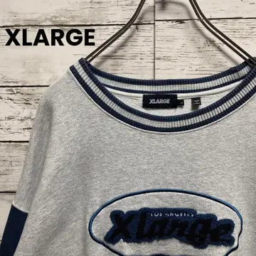 S14 [ 헤이세이 플라밍고 착용 ] 엑스라지 L 사이즈 빅 로고 맨투맨