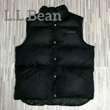 90s L.L.Bean 패커블 다운 베스트 트레인 모델 블랙 M
