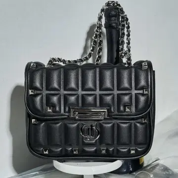 Darich 블록 가죽 숄더백 블랙