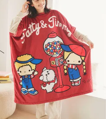 패티&지미 입는 담요 산리오