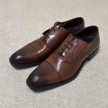 새상품 잔카를로 모렐리 스트레이트 팁 비즈니스 슈즈 브라운 42