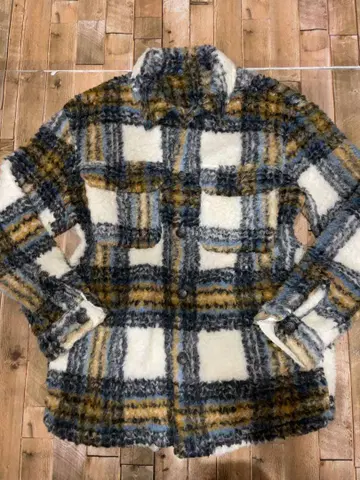 [ 단종 인기 모델 ] ZARA 재팬 고급 보아 플리스 넬 자켓 모장 L