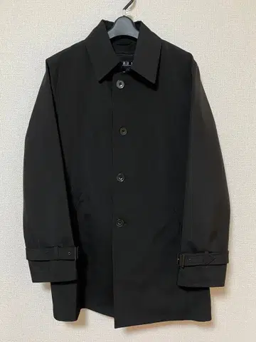 스텐칼라 코트 블랙 벨트 포함 남성용 L