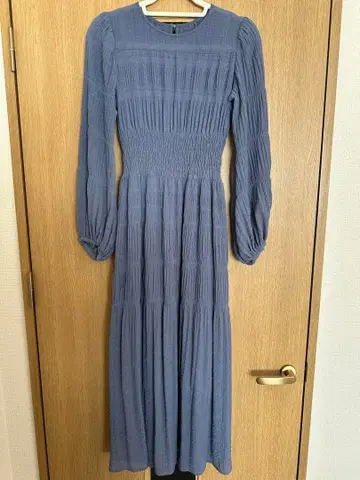 프레이 아이디 셔링 원피스 블루 사이즈 1