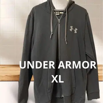 언더아머 검은색 후드티 XL