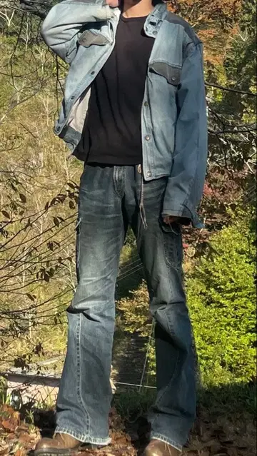 00s 아카이브 데님 재킷 y2k 기믹