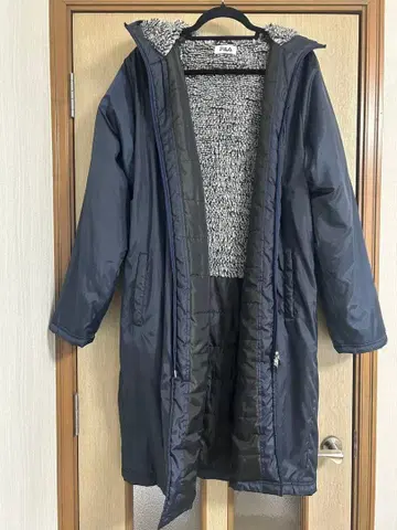 휠라 벤치 코트 롱 코트