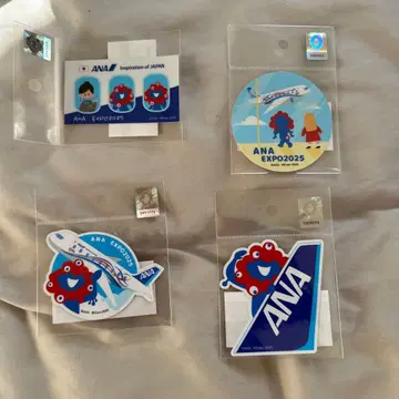 ANA 미야쿠미야쿠 스티커 4종 세트 오사카 간사이 만박 한정판 비행기