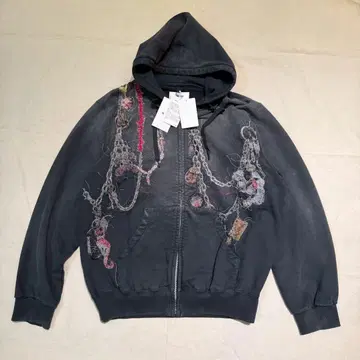 25aw 새상품 doublet 더블렛 집업 후디 L