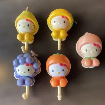 헬로키티 후르츠 후크 5개 세트