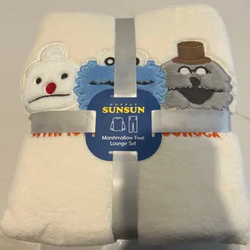 택 포함 새상품 GU 퍼펫 스 마쉬멜로우 느낌 라운지 세트 M 내추럴