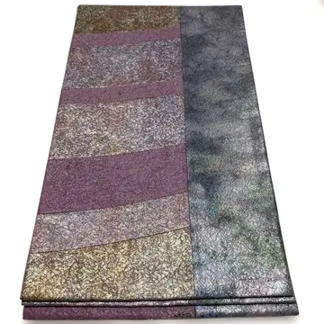 보라색과 그레이 스트라이프 후쿠로 오비 특라