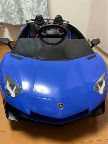 람보르기니 승용 전동 승용차 파랑 2인승 무선 조종 블루 정크