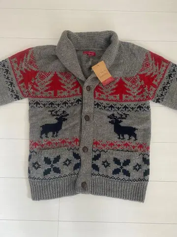 [ 새상품 ] 노르딕 무늬 가디건