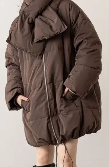 브라운 다운 자켓