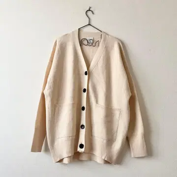 Spic and Span 22AW 더블 자카드 빅 가디건